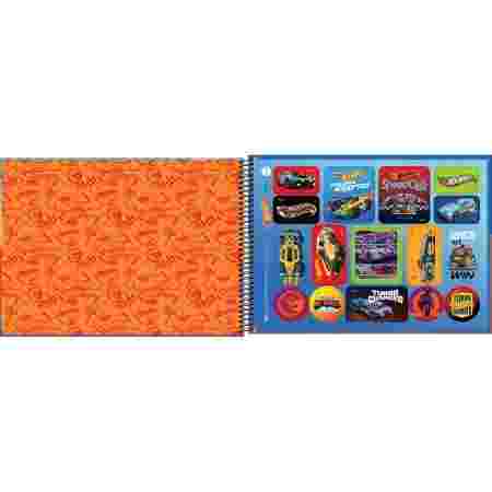 CADERNO DESENHO/CARTOGRAFIA HOT WHEELS
